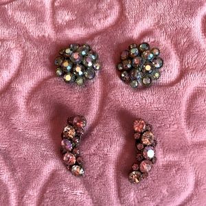 Vintage rhinestone earrings